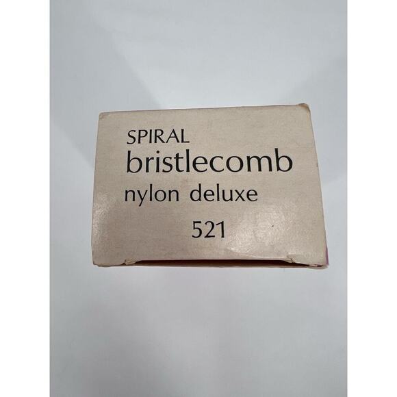 Vintage FULLER Crescent Bristlecomb #521 Hairbrush Lucite Nylon Bristles - Picture 10 of 16